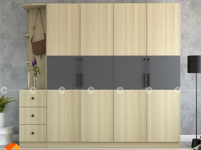 Tủ Quần Áo Gỗ Công Nghiệp MDF TAM011 0