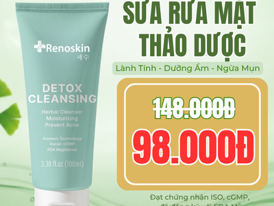 Detox Cleansing nhà Renoskin - lành tính, chiết xuất thảo dược 0