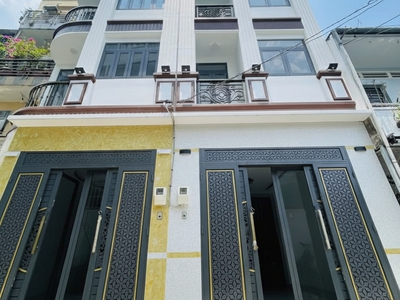 Nhà mới shr 4 tầng hxh 50m2, vuông   lê quang định bình thạnh s 0