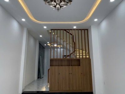 Nhà mới shr 4 tầng hxh 50m2, vuông   lê quang định bình thạnh s 1