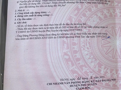 Chính chủ bán nhà đẹp- giá tốt cần bán nhanh lô đất vị trí đắc địa tại huyện phú xuyên 1