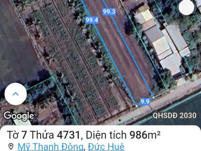 Chủ cần bán lô đất đẹp  - vị trí đắc địa tại : mỹ thạnh đông - đức huệ - long an  cũ 2