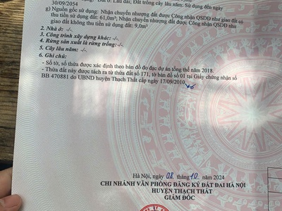 Sở hữu ngay lô đất đẹp - giá tốt - vị trí đắc địa tại đội 3, xã tân xã, huyện thạch thất, tphn 4