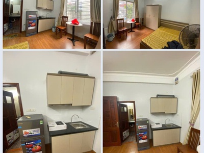 Cho thuê Căn hộ dịch vụ Full đồ mới tinh, 2 thoáng tại 116 Phan Kế Bính, Ba Đình. Chỉ 4tr 4