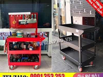 CC Xe đẩy 3 ngăn để dụng cụ, đồ nghề NPRO 0