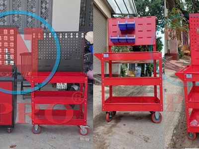 CC Xe đẩy 3 ngăn để dụng cụ, đồ nghề NPRO 4