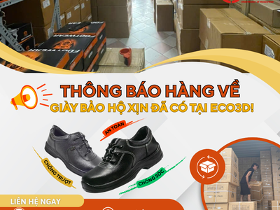 Thông báo hàng về tháng 11 Giày bảo hộ xịn đã có tại ECO3D 0