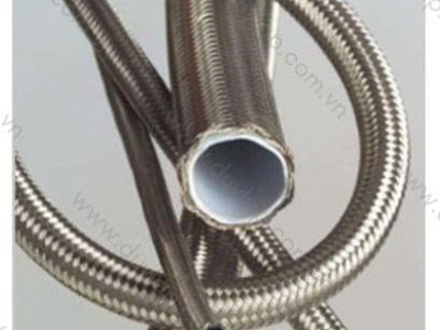 Ống chịu nhiệt Teflon bọc lưới Inox - Bọc bố vải xanh, đỏ 0