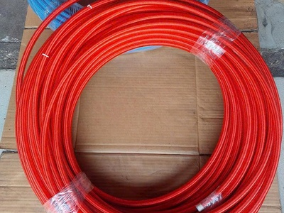 Ống chịu nhiệt Teflon bọc lưới Inox - Bọc bố vải xanh, đỏ 1