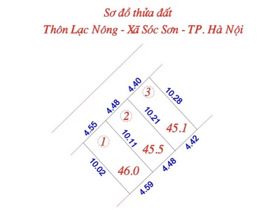 Sở hữu ngay 3 lô đất đẹp - giá fo siêu đầu tư - vị trí đắc địa tại  lạc nông - mai đình - sóc sơn 1