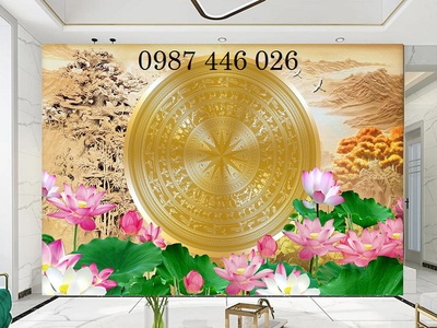 Gạch in tranh dán tường HP233 6