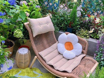 Ghế thư giãn ban công dây dù 2