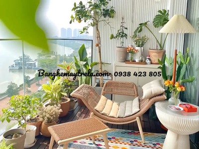 Ghế thư giãn ban công dây dù 3