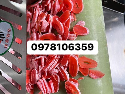 Máy thái trái cây hạt lựu, máy thái trái cây sấy dẻo hạt lựu,máy thái mứt cam- xí muội hạt lựu 1