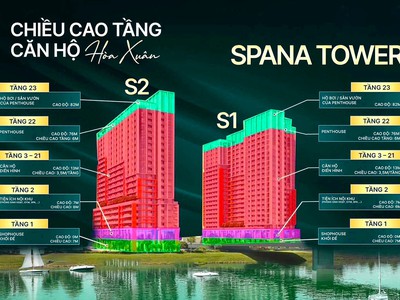 Căn 54.2m2 Tầng 19 giá 3.182 tỷ ngay cầu Hòa Xuân - SPANA TOWER 2