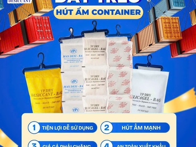 Gói hút ẩm dây treo container   Giải pháp chống ẩm cho hàng xuất khẩu 0