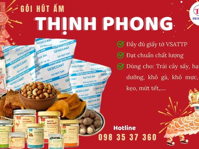 Gói hút ẩm cho hạt dinh dưỡng, chống ẩm mốc hiệu quả 0