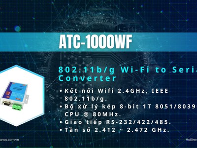 ATC-1000WF 802.11b/g Wi-Fi to Serial Converter 0