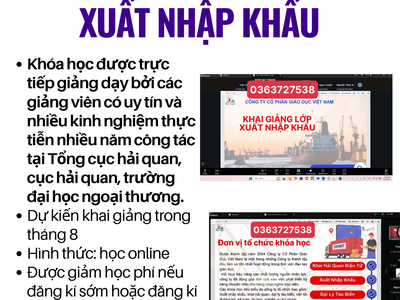 Chiêu Sinh Lớp Xuất Nhập Khẩu Thực Tế 0
