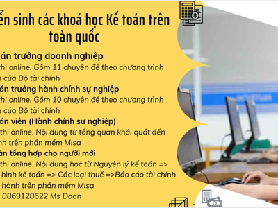 Tuyển sinh khoá học Kế toán tổng hợp tháng 11 1