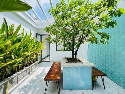 Nhà mới đẹp ở liền - 5PN,4 Tầng BTCT - Hẻm oto 2 mặt cực thoáng 4