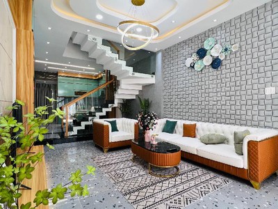 Nhà mới đẹp ở liền - 5PN,4 Tầng BTCT - Hẻm oto 2 mặt cực thoáng 3