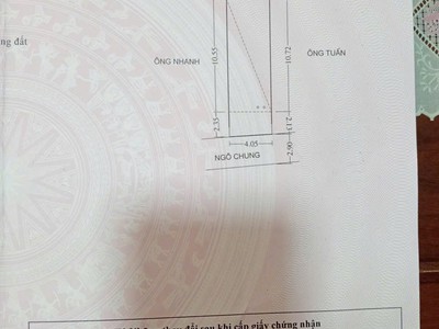 Bán nhà 2.5 tầng ngõ phố Hai Bà Trưng, ph Quang Trung, TP HD, 52m2, mt 4.05m, 3 ngủ, 2.86 tỷ 9