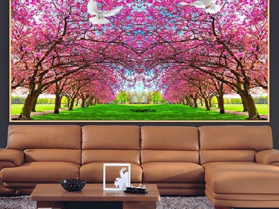 Tranh gạch men hoa anh đào HP0283 0