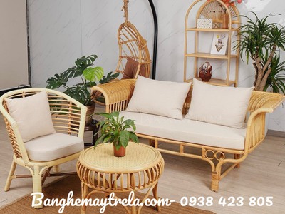 Ghế sofa mây tự nhiên tay xòe 6