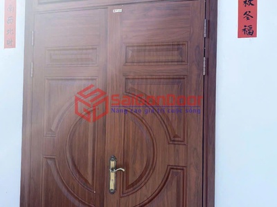 Cửa Thép Vân Gỗ Đẹp Bền 2