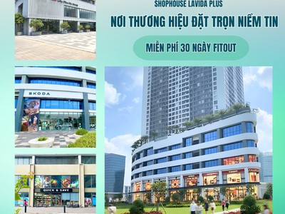 Cho thuê shophouse tại Lavida Plus Quận 7 0