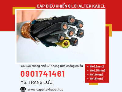Cáp điều khiển 8x0.5/8x0.75/8x1.0/8x1.5 Altek Kabel 0