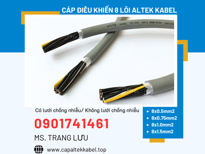 Cáp điều khiển 8x0.5/8x0.75/8x1.0/8x1.5 Altek Kabel 1