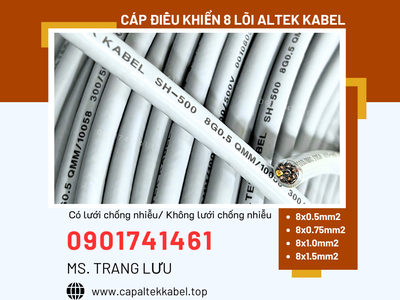 Cáp điều khiển 8x0.5/8x0.75/8x1.0/8x1.5 Altek Kabel 3