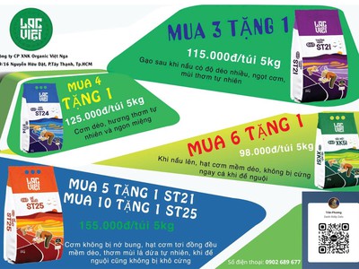 Chương trình khuyến mãi đặc biệt Gạo Lạc Việt siêu ưu đãi lớn 0