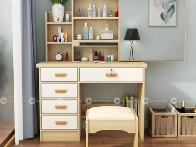 Bàn Trang Điểm Gỗ Công Nghiệp MDF Thanh Lịch, Hiện Đại - BTD010 1