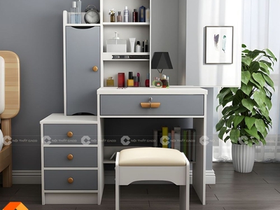 Bàn Trang Điểm Gỗ Công Nghiệp MDF Thanh Lịch, Hiện Đại - BTD010 2