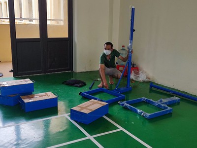 Trụ bóng chuyền hơi , trụ bóng chuyền hơi di động , trụ bóng chuyền hơi giá rẻ 5