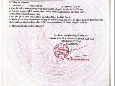 Cần bán gấp 650m2 15x42 có 300m2 thổ cư tại dt750 - long hòa dầutiếng 1