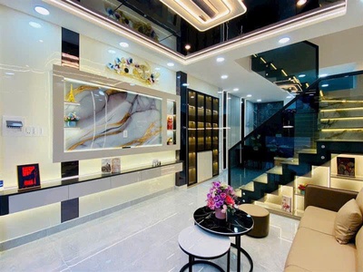 Nhà mới ở ngay- ko qh - hẻm 3m - gần mặt tiền - gần công viên gò vấp  - khu dân trí - 3 tầng mới - 0