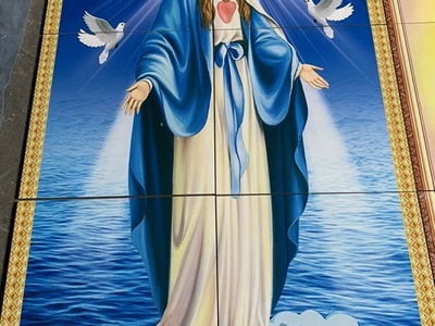 Gạch tranh công giáo 2