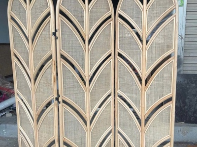 Bình phong mây tre 4