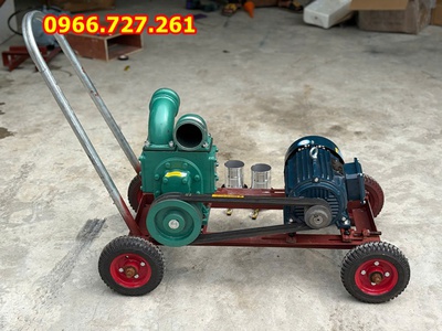 Máy hút bùn 2 họng chống tắc chạy điện 15kw 3