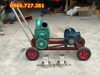 Máy hút bùn 2 họng chống tắc chạy điện 15kw 6