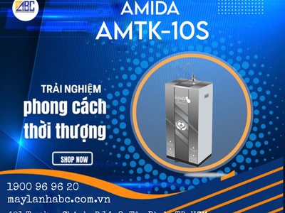 Máy lọc nước RO tích hợp lõi Ion kiềm Amida AMTK-10S 0