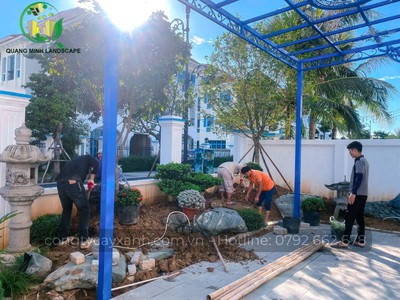 Chăm sóc sân vườn sau khi thi công 0