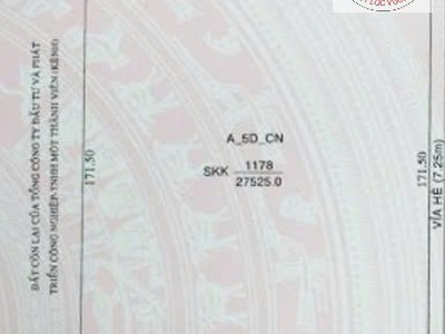 Bán đất công nghiệp   KCN MỸ PHƯỚC 3, BẾN CÁT, BD   14 HA 0