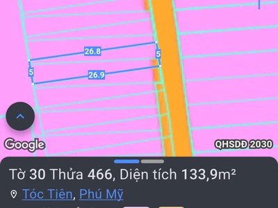 Dt 5mx27m 40 tc đường trước đất 5m   bê tông   vị trí đất cách đường phú mỹ tóc tiên 200m 1