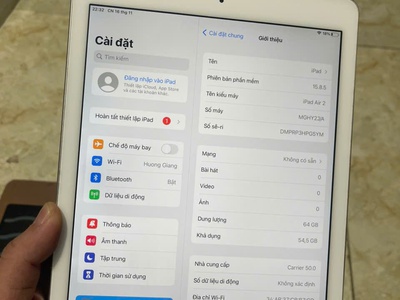 Cần bán ipad Air 2 4g Wifi 1