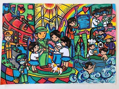 Lớp học vẽ cho bé ở Đào xuyên Bát tràng 0